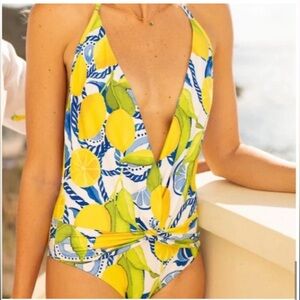 38G Kenny Flowers Lemon Swimsuit